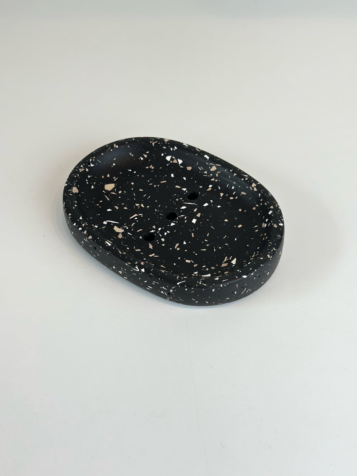 Porte-savon Terrazzo noir