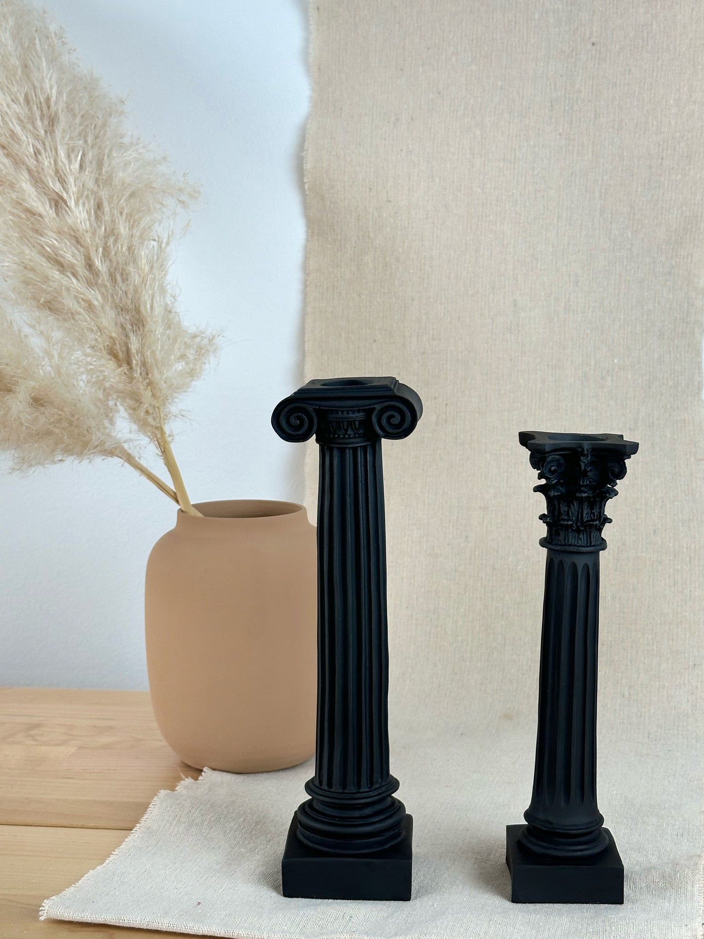 Bougeoirs colonnes grecques