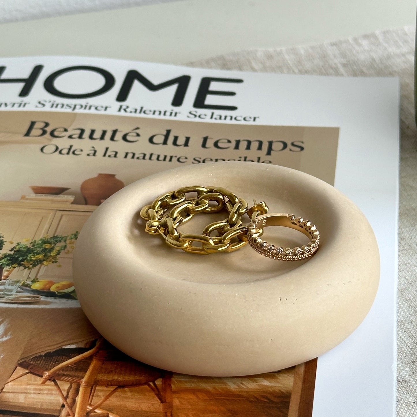 Vide-poches Donut Taupe